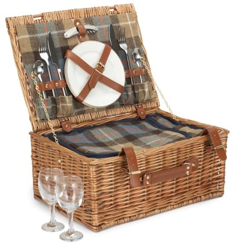 Red Hamper Picknickkorb, Weide, Natur, 2 Personen