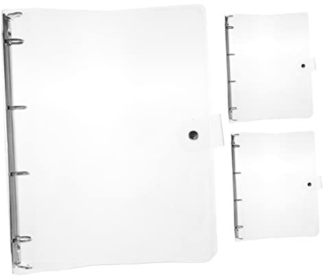 TEHAUX 3stücke Teiliges Transparente Dokumentenordner Kreative Tragbare Ordner Mit Druckknopf Für Organisation Von Büro Und Haushaltsunterlagen