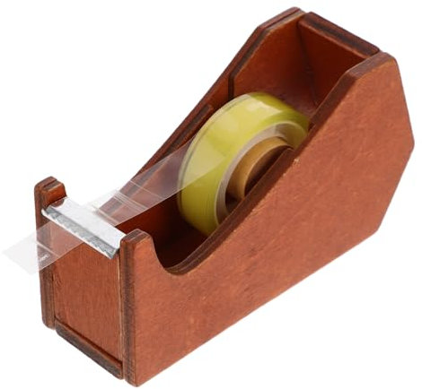 TOPPERFUN Klebebandspender Aus Holz Mit Tierdesign Tragbar Fürs Büro Klebebandschneider Zum Halten Und Schneiden Von Klebeband Kleiner Schreibtischspender