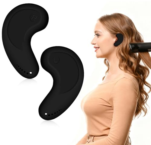 FERNIDA Cache-oreilles en silicone pour salon et maison, résistants à la | FERNIDA 1 paire de protège-oreilles réutilisables pour séchoir et teinture des cheveux et fer à repasser