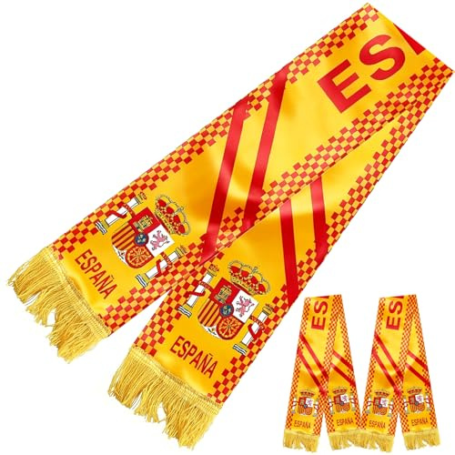 YESAH 2er Pack Schal Fussball WM 2026,14x135cm Fanschal,Halstuch für Stadionbesuche,Public Viewing, Stadion,Straßenfest,Polyester,Herren&Damen