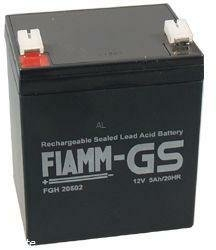 Fiamm Hochstrom Bleiakku 12FGH23 (FGH20502) 12 Volt 5,0 Ah mit 6,3mm Steckanschlüssen