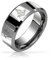 Bling Jewelry Quadrat & Zirkel Freimaurer Freimaurerischer Titan Ehering für Männer Polierter Silberton Komfort-Passform 8MM