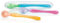 Nuby 3-pack Easy Go cucchiai e custodia da viaggio, i colori possono variare