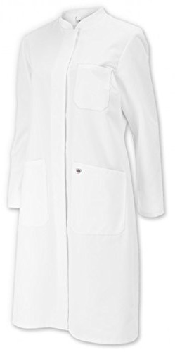 BP 1614-485-21-56n Mantel für Frauen, Langarm, Stehkragen, 215,00 g/m² Stoffmischung, weiß, 56n