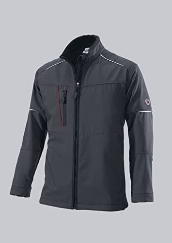 BP 1868-572-56-M Herren-Softshell-Jacke, Stehkragen, Frontreißverschluss, 300,00 g/m² 100% Polyester, anthrazit, M