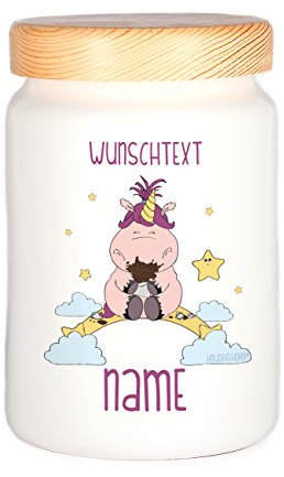 Knuddelhorn® Keksdose Einhorn Schnuppe - mit Namen und Wunschtext