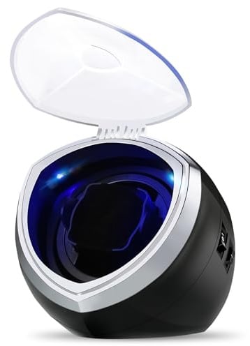 HiPai Single Automatic Watch Winder with Quiet Motor, 4 Rotation Mode Settings, Suitable for Men’s and Ladies Wrist Watch