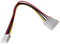 Aukson Q02 Floppy FDD Strom Adapter Stromkabel 4 Pin Molex Stecker auf 4 Pin Floppy Buchse 20 cm Stromversorgung