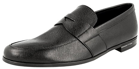 Prada Herren Schwarz Saffiano Leder Business Schuhe 2DE072 44.5 EU/UK 10.5