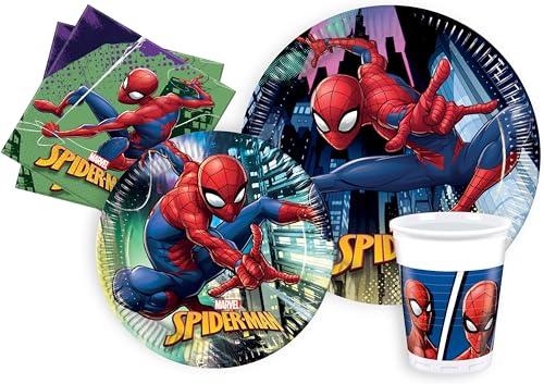 Ciao-Y4621 Spider-Man Kit Mesa Fiesta, multicolor, 24 personas (Y4621)