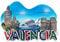 3D Valencia Spain Fridge Magnet,Home & Kitchen Decoration sticker,Spain Valencia Refrigerator Magnet travel souvenir gift