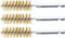 BGS 3078-17-M | Messingbürste | 3-tlg. | 17 mm | Antrieb Außensechskant 6,3 mm (1/4) | Loch-Drahtbürsten | für BGS 3078