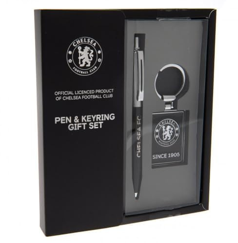 Chelsea FC Ballpoint Pen and Keyring, black