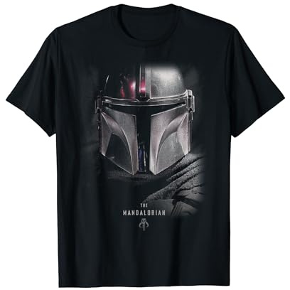 Star Wars The Mandalorian Big Face Poster T-Shirt