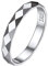 ChicSilver Damen Fingerring in Ringgröße 62 hochglanzpoliert Silber Facettiert Bandring Partnerring mit Geschenkebox für Damen Frauen