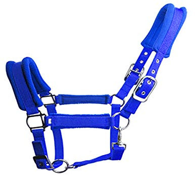 Pferdehalfter Halfter Stallhalfter, Fach verstellbar an Kinnriemen und Genickstück, sicher & reißfest für Pferde