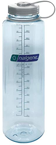 Nalgene Tritan Wide Mouth BPA-Free Water Bottle, Seafoam, 48 oz