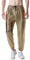 NewL Herren-Jogginghose, glänzend, silberfarben, metallisch, Hip-Hop-Hose, Nachtclub, Party, Festival, Abschlussball, Streetwear, gold, 31-35