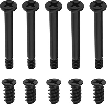 The Lord of the Tools 100PCS Computer Case Fan Screws Kit PC Fan Screws Housing Radiator Screws Computer Chassis Fan Components 50PCS #6-32x30mm & 50PCS M5x10mm Black