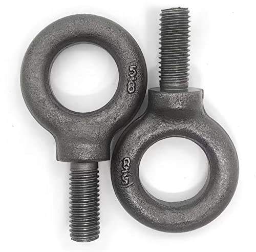 Lifting Shoulder Eye Bolt 5/8-11 X 1-3/4 2 Pcs, Industrial Grade Heavy Duty Forged Steel for Truck Tractor Bucket Use As Towing&Pulling Point