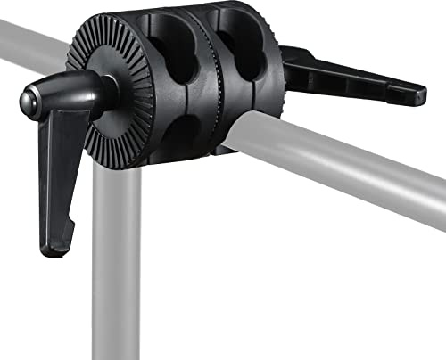 Soonpho Multi Funktionelle Robuster Griff Kopf schwenkkopf Adapter Zweirädrige Rohrschellen für Lichtstativ, Extension Boom Arm, Reflektor Arm Support und andere fotografische Ausrüstung