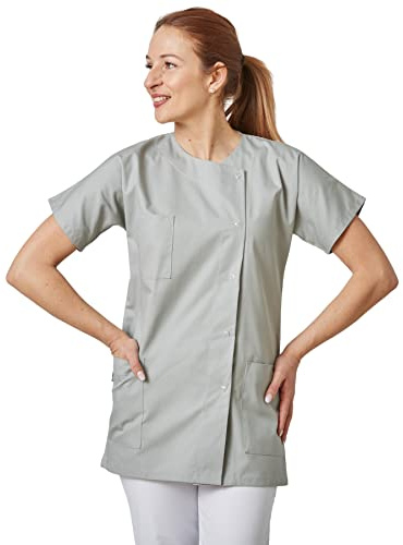 Hurry Jump Blouse médicale infirmière Aide soingante de Travail Femme Gris T1