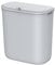 SONGMICS Cubo de Basura Colgante, Papelera Cocina 9 L con Tapa para Residuos, Montado Pared, Colgado Pegado en Puerta del Armario, para Cocina, Debajo Fregadero, Gris LTB820G9