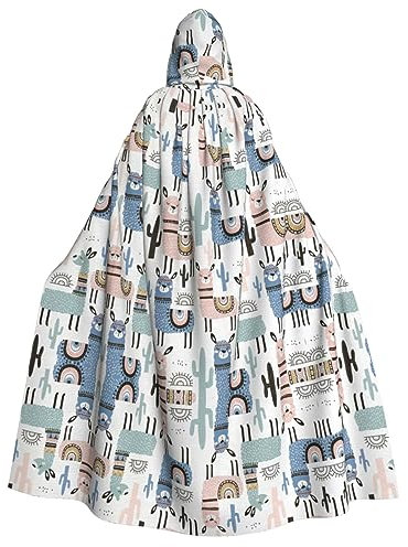 FRESQA Tropischer Kaktus-Tier-Lama-Vampir-Umhang, ein Muss für jede Frau, die sich verkleiden und Rollenspiel-Garderobe tragen kann