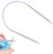 Aeeque 1 Stück Rundstricknadeln 40 cm, 4,5 mm Rundstricknadel, Kurz Stricknadeln Rundstricknadel für Mützen,Socken, Ärmel, Bunte Rundnadeln zum Stricken, Ergonomisch Rund Stricknadel für Anfänger
