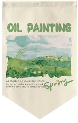 Hiseng Japanese Noren Curtain Short, Japanese Doorway Short Curtain Cotton Linen Japanese Style Doorway Curtain Door Tapestry for Sushi Restaurant Kitchen Home Decoration (40x60cm,Flower Sea 10)