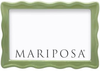 Mariposa Gewellter grüner Rahmen, 10 x 15 cm