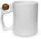 22Feels Sublimationstasse Basketball-Henkel Weiss 325ml (11oz) Subli-Beschichtung Blanko Sublimation Werbegeschenk Print on Demand Basketballclub (20er Set)
