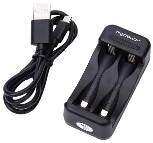 Cargador rápido para Pilas AA/AAA, Negro; Carga eficiente, compatibilidad Universal; Ideal para Mantener Dispositivos Siempre listos.