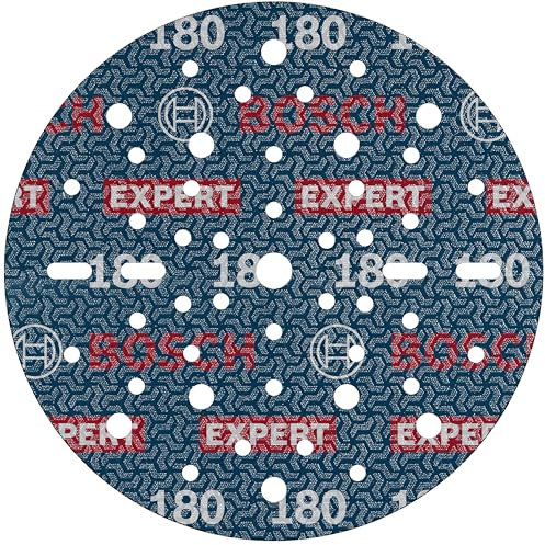 Bosch 50x Disco de lija para láminas EXPERT O780, 150 mm (para Madera dura, Pintura sobre madera, Ø 150 mm, Grano 180, Professional Accesorios Lijadora excéntrica)