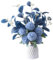 Ssguopte Hortensia Premium Fleurs artificielles 18,5 Pouces Bleu foncé, Faux hortensias avec Feuilles à Faible Entretien Fleurs d'hortensia en Soie à Faible Entretien pour décoration, Mariage et Plus