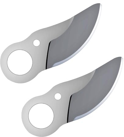 Kebtek Lot de 2 lames de rechange pour sécateur électrique YDN-B007, en acier dur SK5 avec revêtement en téflon, diamètre de coupe max. 25 mm