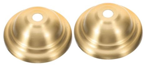 HOMSFOU 2 Stück Messing Deckenleuchte Baldachin Platte Antike Montage Baldachin Kit Für Pendelleuchte Hängevorrichtung Kronleuchter Platte Abdeckung Golden