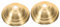 HOMSFOU 2 Stück Messing Deckenleuchte Baldachin Platte Antike Montage Baldachin Kit Für Pendelleuchte Hängevorrichtung Kronleuchter Platte Abdeckung Golden