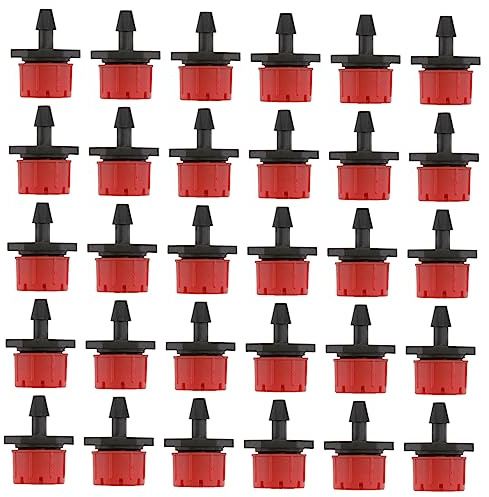 Abaodam 200pcs Micro Irrigation Sprinklers Adjustable Flow Dripper Stake for Garden Irrigation Spray Nozzles Plant Feeders Drip Water Sprinklers for Lawns