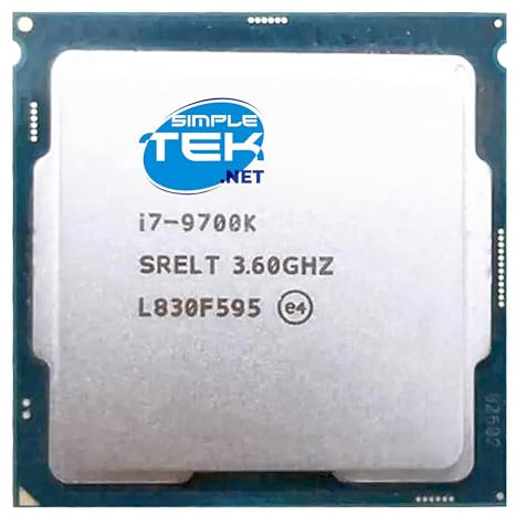 SIMPLETEK - Processore i7-9700k 8 core 8 thread - 3.60GHz fino a 4.90GHz LGA 1151 V2 compatibile, CPU ad alte prestazioni 95W (Ricondizionato)