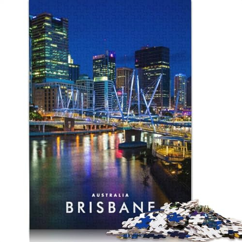 1000 Piece Brisbane Australia Jigsaw Puzzles for Adults Learning Educational Toys Family Games Birthday Gifts (38x26cm)