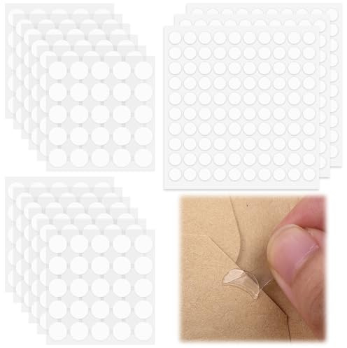 600 Pcs Balloon Glue Dots,Glue Dots Double Sided,Glue Dots for walls no mark,Extra Strong and Removable,Two sizes,for DIY Scrapbooking Art,Party Decorations,Home Decoration(10mm+15mm)