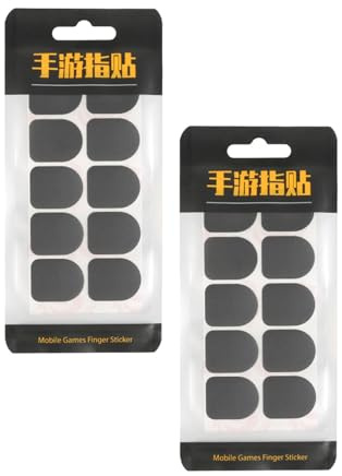 SUPVOX Autocollants pour Protection de Doigts en Fibre Mobile pour Jeu de Carbone, Antidérapants et Légers, Lot de 2 Paquets Tactile et Contrôle Précis