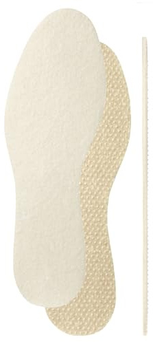 pedag Merino Wolle Einlegesohle – für warme Füße | ideal für schmale Schuhe, elegante Stiefeletten | extra-dünn & aus seidenweicher Wolle | trägt nicht auf & sicherer Halt dank Antirutsch-Noppen