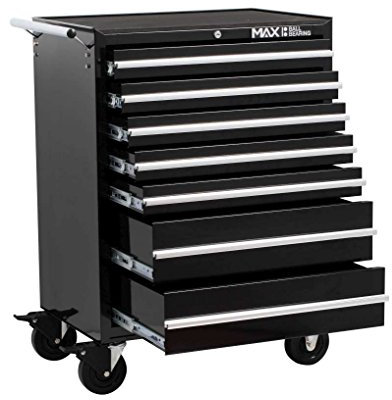 Hilka PMT111 Professional 7 Drawer Rollaway Cabinet, h955, w685, d465cm, Black