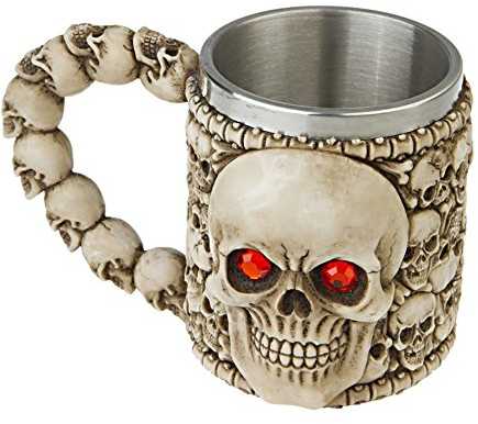 AST Deko Totenkopf Skelett Gothic Krug Tankard