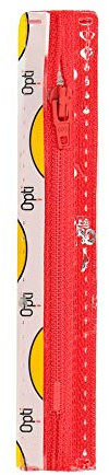 Opti S40-20-00722 Reißverschluss, 100Prozent Polyester, 00722 Rot, 20cm