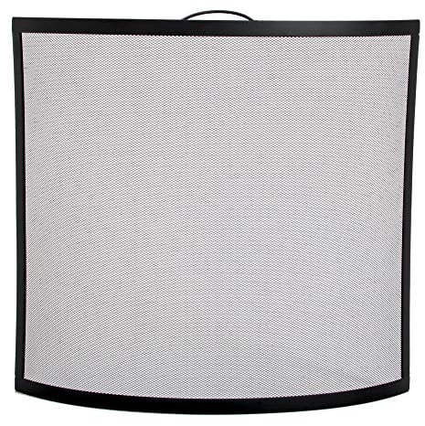 Fire Vida Buckton Spark Guard Fire Screen, Metal, Black