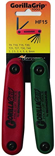 Bondhus, GORILLAGRIP Sechskant-Klappschlüssel, Doppelpack (12587+12634), 12544